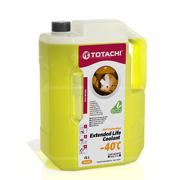 TOTACHI ELC -40 C антифриз (желтый) 4л